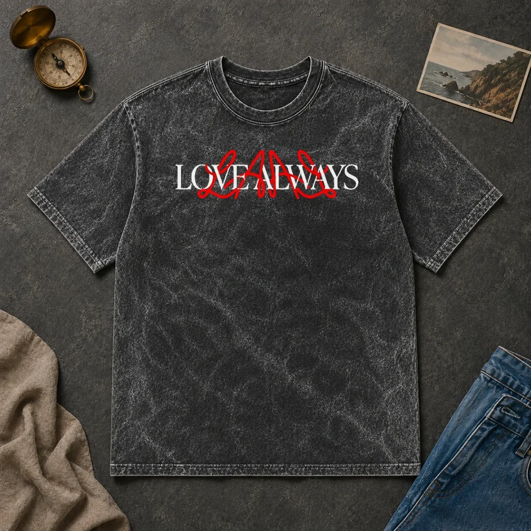 Top Love Always L A Love Always Washed T Shirt Top Love Always L A Love Always Washed T-Shirt