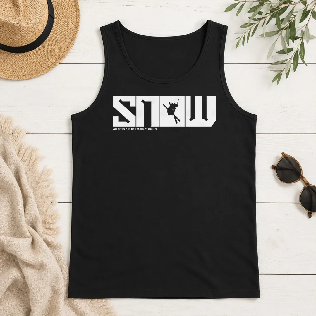 Top Official Snow Skiing All Art Is But Imitation Of Nature Tank Top Top Official Snow Skiing All Art Is But Imitation Of Nature Tank Top