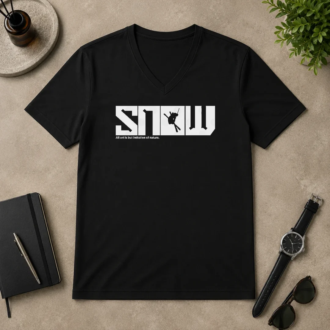 Top Official Snow Skiing All Art Is But Imitation Of Nature V Neck Shirt Top Official Snow Skiing All Art Is But Imitation Of Nature V-Neck Shirt