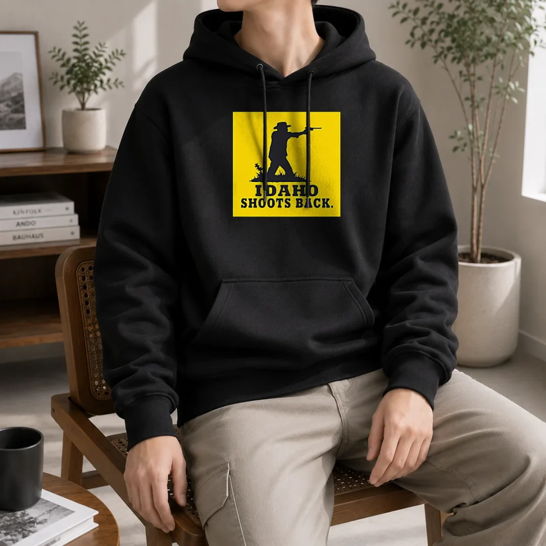 top-original-idaho-shoots-back-hoodie Top Original Idaho Shoots Back Hoodie