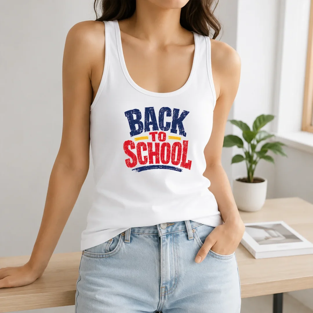 Top Pixel Art 8 Bit Back To School Backpack Globe Tank Top Top Pixel Art 8 Bit Back To School Backpack Globe Tank Top