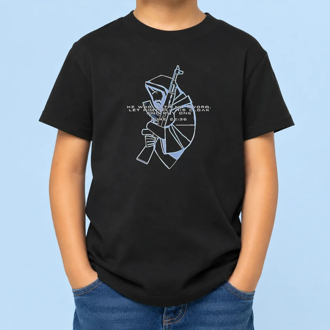 top-pretty-he-who-hath-no-sword-let-him-sell-his-cloak-and-buy-one-kids-t-shirt Top Pretty He WHO Hath No Sword Let Him Sell His Cloak And Buy One Kids T-Shirt