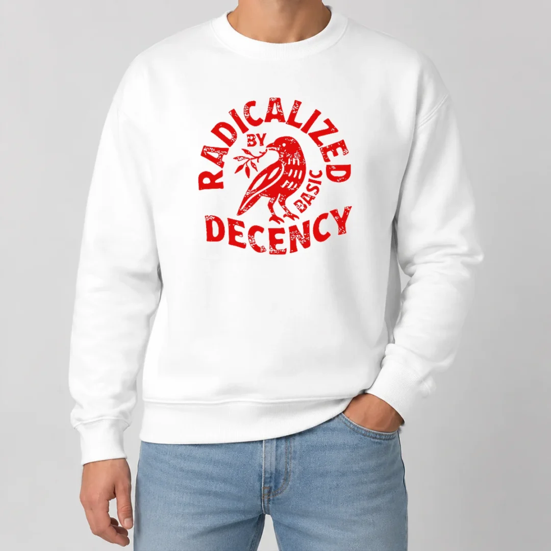 Top Radicalized By Basic Decency Distressed Bird Sweater Top Radicalized By Basic Decency Distressed Bird Sweater