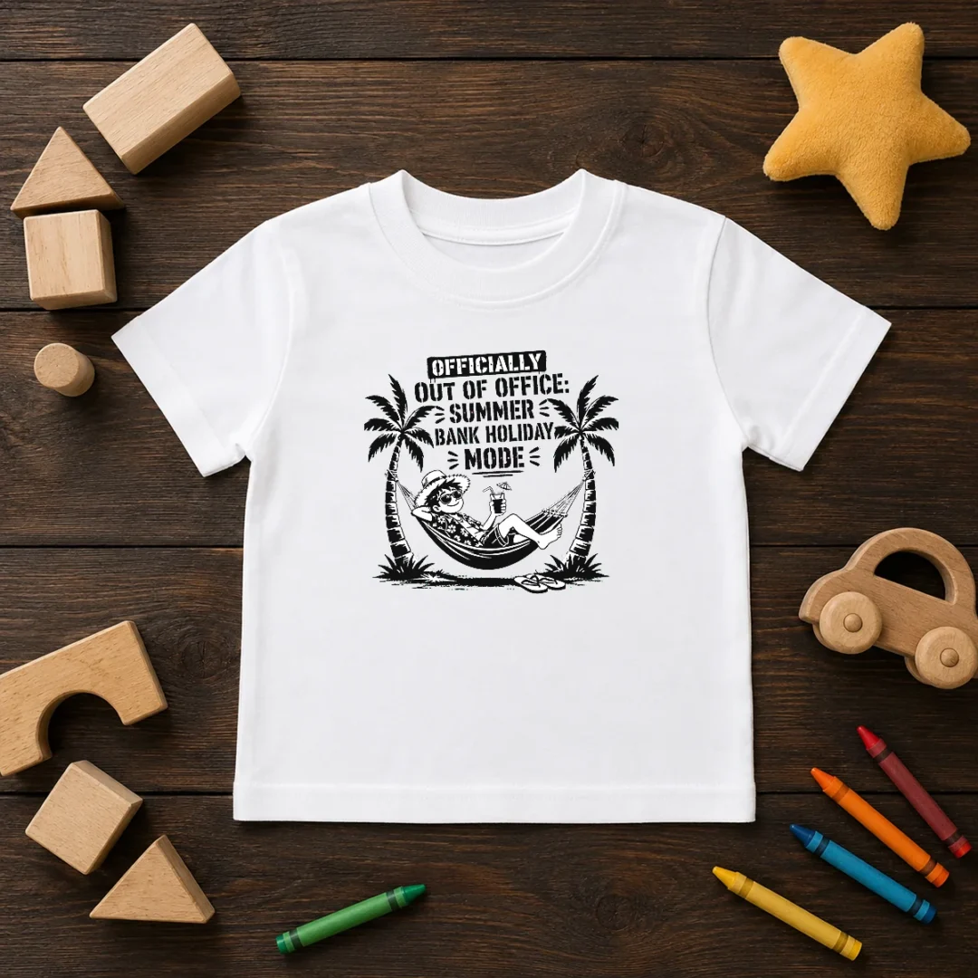 top-summer-bank-holiday-stencil-for-relaxed-vibes-kids-t-shirt Top Summer Bank Holiday Stencil For Relaxed Vibes Kids T-Shirt
