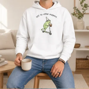 Official Good Support Staff Paraprofessional Back To School Frog Iced Coffee Hoodie