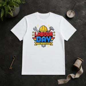 Hot Awesome Labour Day Pixel Art Thank You Workers Hard Hat