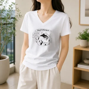 Nice Cat I Hope This Email Finds You Before I Do V-Neck Shirt