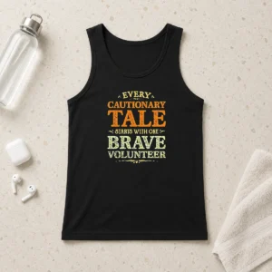 Premium Hot Every Cautionary Tale Starts With One Brave Volunteer Tank Top