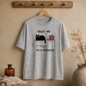 Official Trust Me I'M A Physicist Geek Washed T-Shirt