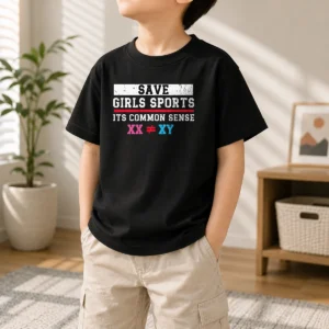 Premium Save Girls Sports Common Sense Statement Kids T-Shirt