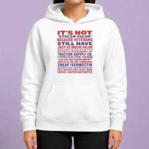 Good Premium It'S Not Stolen Valor But Valor Infringement Shirt - Image 5