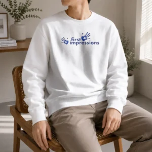 Hot Funny First Impressions Handprint Logo Sweater