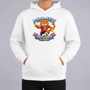 Pretty Premium Spain Soccer Cat Meme Purr Fect Defender YK Hoodie
