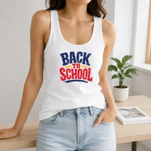 Top Pixel Art 8 Bit Back To School Backpack Globe Tank Top