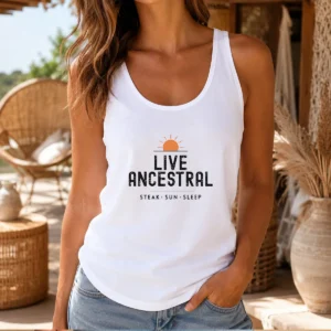 Pretty Live Ancestral Steak Sun Sleep Carnivore Diet Tank Top