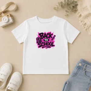 Funny Hot Cute Cartoon Back To School Apple Pencil Stars Kids T-Shirt