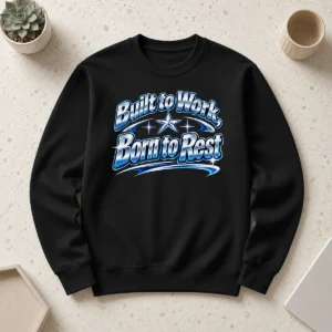 Nice Hot Born To Rest Labour Day Retro Work Ethic Shirt - Image 7