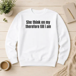 Awesome Pretty She Think On My Therefore Till I Am Philosophical Meme Shirt - Image 7