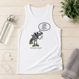 Perfect Hot Stolen Gun Time Theft Ain'T Theft Rubber Hose Style Tank Top