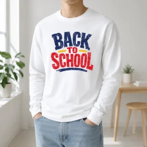 Top Pixel Art 8 Bit Back To School Backpack Globe Long Sleeve Shirt