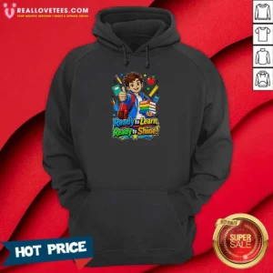 Nice Back To School Motivational Shine Graphic Hoodie