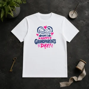 Hot Premium Happy Grandparents Day Grunge Paint Splatter Heart
