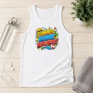 Nice Premium Pop Art Comic Summer Bank Holiday Beach Ball Wave Tank Top