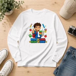 Nice Ready To Shine Back To School Spirit Long Sleeve Shirt