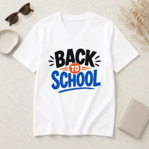 Funny Pretty Hand Drawn Sketch Back To School Backpack Pencil V-Neck Shirt