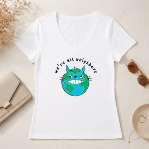 Funny Hot Neighbors From Woot! V-Neck Shirt