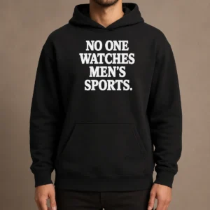 Nice Awesome No One Watches Men'S Sports Satire Ironic Hoodie