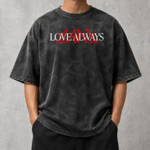 Funny Hot Love Always L A Love Always Washed T-Shirt