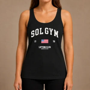 Premium Solgym Lifting Club Earned Not Given 1776 Distressed Tank Top