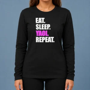 Good Hot Eat Sleep Yaoi Repeat Anime Manga Otaku Long Sleeve Shirt