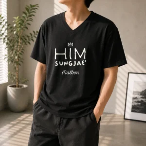 Hot Sungjae Im Blue Malbon Golf HIM Sungjae V-Neck Shirt