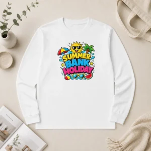 Nice Cartoon Summer Bank Holiday Beach Ball Watermelon Long Sleeve Shirt