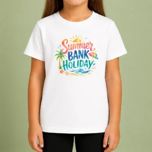 Good Hot Watercolor Summer Bank Holiday Beach Palm Starfish Kids T-Shirt