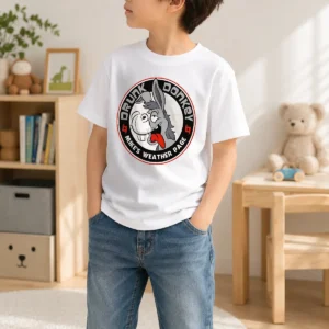 Premium Drunk Donkey Mike'S Weather Page Kids T-Shirt