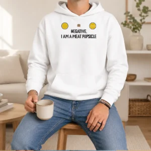 Hot Awesome Negative I Am A Meat Popsicle Geek Hoodie