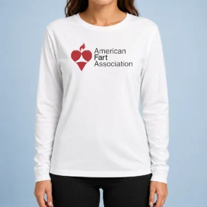 Premium Nice American Fart Association Parody Logo Long Sleeve Shirt
