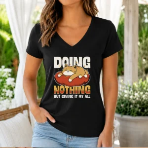 Pretty Giving It My All V-Neck Shirt