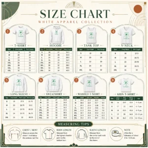 Size chart for Pretty Twist And Sprout Dancing Vegetable Character with measurements in inches and cm to help choose the right fit