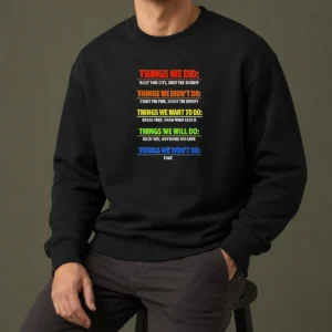 Original Things We Did Music Lyric Mashup Quote Song Lyrics Sweater