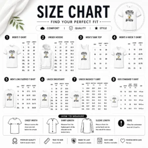 Size chart for Official Top Snoopy I Am Like 12 People Packed In One Body Spin The Wheel with measurements in inches and cm to help choose the right fit