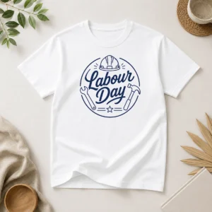 Good Nice Minimalist Line Art Labour Day Script