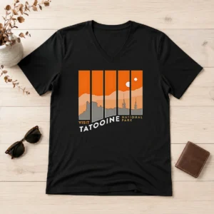 Hot Pretty Visit National Park Star Wars Sci Fi Travel V-Neck Shirt