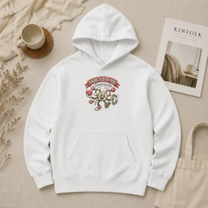 Nice Top Dopamine Addicted To You Retro Distressed For Couples Hoodie