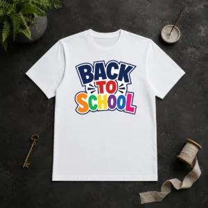 Funny Pretty Retro Distressed Back To School Typography