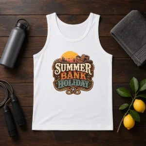 Pretty Western Cowboy Summer Bank Holiday Desert Sunset Tank Top