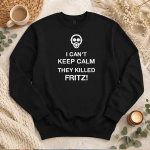 Official Top I Can'T Keep Calm They Killed Fritz Gas Mask Sweater
